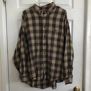 Brown & tan flannel size men’s XXL